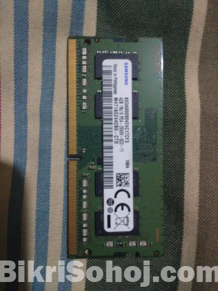 Samsung DDR4x 4GB Laptop Ram 2400 Bus speed.